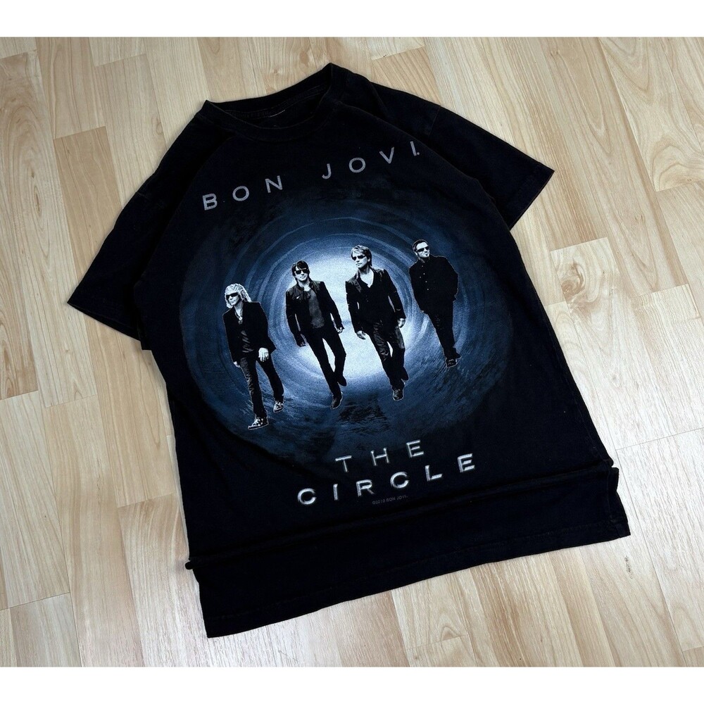 Y2K 2011 Bob Joni The Circle Tour Graphic T-Shirt / Black / Small